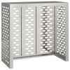 vidaXL Air Conditioner Cover Silver 110 x 50 x 105 cm Stainless steel