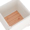 vidaXL Planter White Solid pinewood 15.7 x 15.7 x 15.7 in Planters