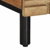 vidaXL Coffee Table Brown Solid mango wood, engineered wood, metal Medium