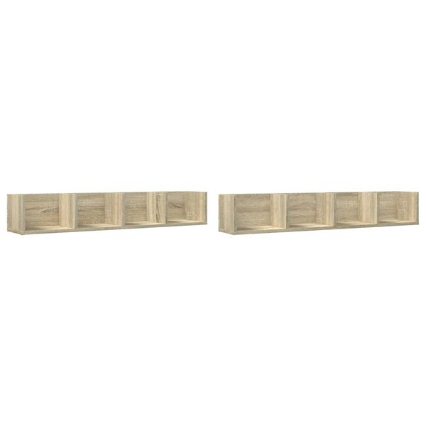 vidaXL Wall Cabinets Set of 2 Sonoma oak Engineered wood Medium