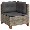 vidaXL Garden Sofa Set Grey