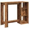 vidaXL Bar Table Old wood Engineered wood 48.8 x 18.1 x 40.7 in