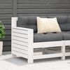 vidaXL Garden Sofa White Solid pine wood Medium Modular Garden Sofa