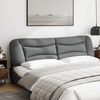 vidaXL Headboard Cushion Light grey 100% polyester Oversized