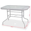 vidaXL Outdoor Dining Set Grey