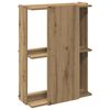 vidaXL Bookcase Artisan Oak Engineered Wood Small Bookcase Rectangular