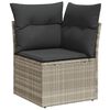 vidaXL Garden Sofa Set Light Grey