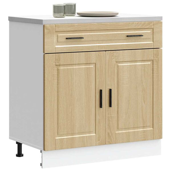 vidaXL Kitchen Base Cabinet Sonoma oak Engineered wood Medium