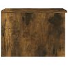 vidaXL Coffee Table Smoked Oak Engineered Wood 19.7x19.7x14.2 in