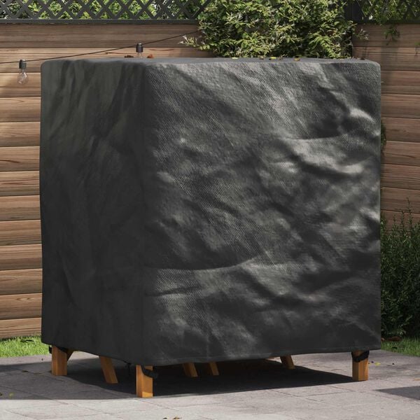 vidaXL Furniture Cover Plain Black 45.67 x 39.37 x 47.24 in 420D