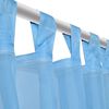 vidaXL Turquoise Sheer Curtain 55.1 x 88.6" 2 pcs