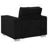 vidaXL Sofa Black 38.98 x 30.71 x 33.07 in Fabric