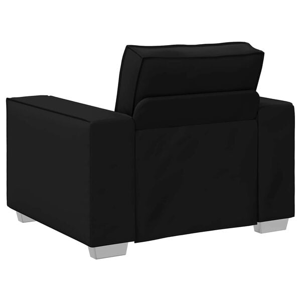 vidaXL Sofa Black 38.98 x 30.71 x 33.07 in Fabric