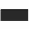 vidaXL Storage Box Black 35.4"x13.8"x13.8" Engineered Wood