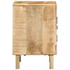 vidaXL Bedside Cabinet Rough mango wood natural finish Solid mango wood