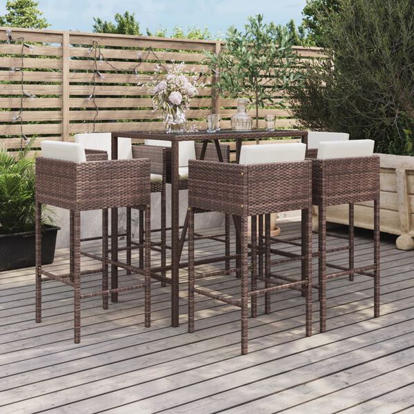 vidaXL Garden Bar Set Brown