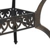 vidaXL Garden Table Bronze Cast Aluminum Large Garden Table