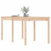 vidaXL Garden Table Natural Pine Solid Pine Wood Medium Durable