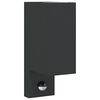 vidaXL Outdoor Wall Light Black Die-cast aluminum, glass Standard Lights