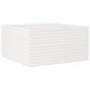 vidaXL Garden Planter White Solid pine wood 35.4x35.4x18.1 in