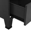 vidaXL Storage Chest Anthracite Metal 27.6 x 15.7 x 45.3 in Doors