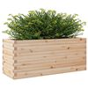 vidaXL Garden Planter Natural Pine Solid Pinewood 43.3 x 15.7 x 18.1 in
