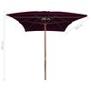 vidaXL Garden Parasol Bordeaux Red