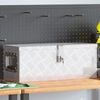 vidaXL Storage Box Silver 23.6"x9.3"x9.1" Aluminum