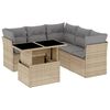 vidaXL Garden Sofa Set Beige