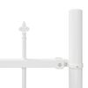 vidaXL Garden Fence White 66.93 x 88.58 in Powder-Coated Steel