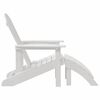 vidaXL Adirondack Chair White 32.28 x 29.13 x 36.22 in HDPE