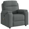 vidaXL Massage Recliner Chair Dark Gray