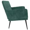 vidaXL Bench Dark Green Velvet (100% polyester), metal, plywood Medium