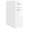 vidaXL Apothecary Cabinet High gloss white Engineered wood Compact