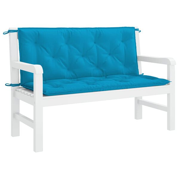 vidaXL Garden Bench Cushion Set of 2 Light blue