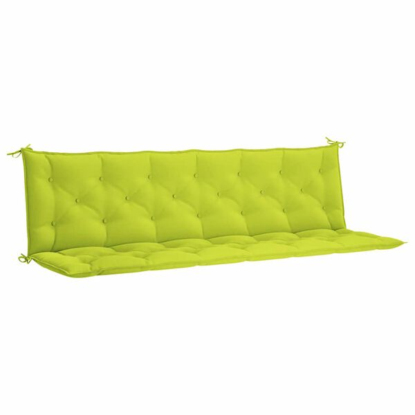 vidaXL Garden Bench Cushion Set of 2 Bright Green