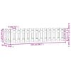 vidaXL Garden Raised Bed Brown Solid Douglas wood 59.1 x 11.8 x 11.8 in