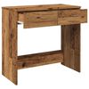 vidaXL Desk Old wood Engineered wood Compact Desk Rectangular Modern