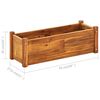 vidaXL Raised Bed Warm Rustic Acacia Wood Large Raised Bed Rectangular