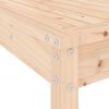 vidaXL Garden Bar Set Natural pine Solid pine wood 5 Piece Set Footrest