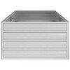 vidaXL Garden Raised Bed Silver Galvanized Steel Large Garden Raised Bed