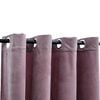 vidaXL Blackout Curtains with Rings 2 pcs Velvet Antique Pink 55.1x88.6"