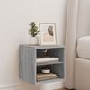 vidaXL TV Wall Cabinet Grey Sonoma Engineered wood