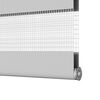 vidaXL Zebra Blind Light grey 100% polyester 27.6x59.1 in