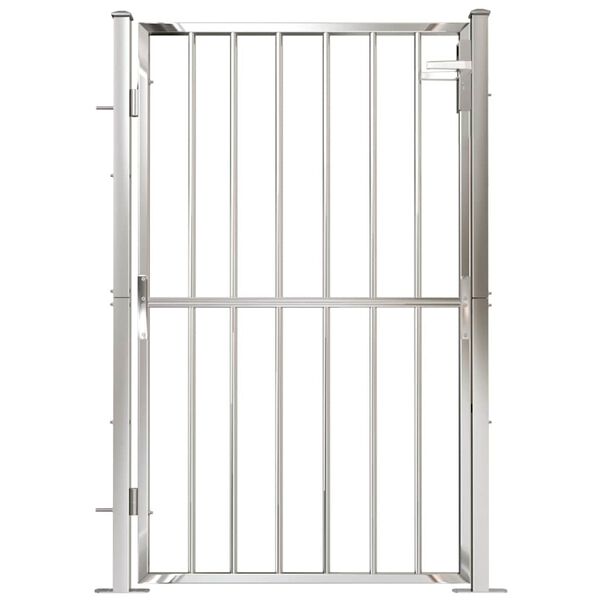 vidaXL Garden Gate 39.4" x 57.1" Stainless Steel