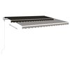 vidaXL Retractable Awning Anthracite