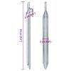 vidaXL Tent Pegs 24 pcs V-shaped 9.4 " Ø0.79 " Galvanised Steel