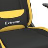 vidaXL Gaming Chair Black and Yellow