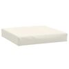 vidaXL Pallet Cushion Melange cream 100% polyester 23.6 in x 23.6 in