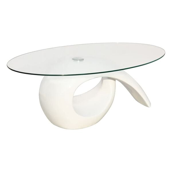 vidaXL Coffee Table High gloss white
